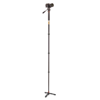 New products - 3 Legged Thing Punks Trent 2.0 Monopod Kit w/DOCZ2 Foot Stabilizer Blk w/Slate Grey Copper TRENTSKGREY - quick order from manufacturer