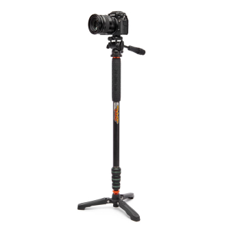 New products - 3 Legged Thing Punks Trent 2.0 Monopod Kit w/DOCZ2 Foot Stabilizer Blk w/Slate Grey Copper TRENTSKGREY - quick order from manufacturer