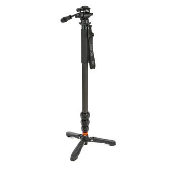 New products - 3 Legged Thing Legends Lance 2.0 Monopod Kit w/ DOCZ2 Foot Stabilizer & AH Trinity Darkness/Matte Black LANCESKDARK - quick order from manufacturer