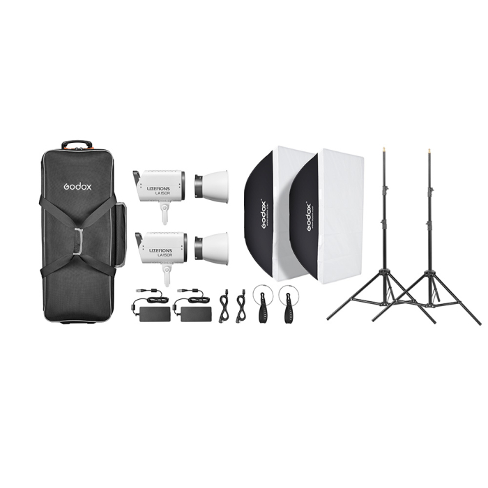 New products - Godox Litemons LA150R RGB LED Video Light 2 light kit LA150R K2 - quick order from manufacturer