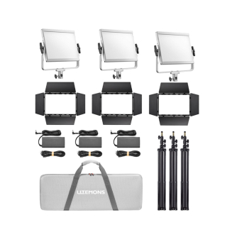 Godox Litemons LP600Bi Bi color LED Light Panel 3 light kit LP600Bi K3