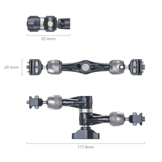 Sortimenta jaunumi - SmallRig 4899 Rosette Magic Arm (7) with ARRI Locating Screw 4899 - ātri pasūtīt no ražotāja