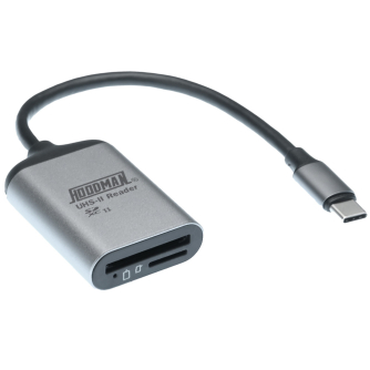 Sortimenta jaunumi - Hoodman Steel SD & Micro SD UHSII enabled memory card reader USB 3.2 Gen 1 HUHS2C - ātri pasūtīt no ražotāja