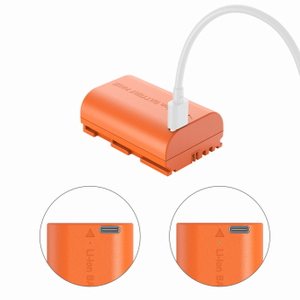 Camera Batteries - SmallRig 4968 LP E6NH USB C Rechargeable Camera Battery (Orange) 4968 - buy today in store and with delivery