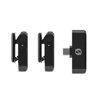 Беспроводные петличные микрофоны - RODE Wireless Micro Ultra compact microphone for smartphones USB-C Black double kit - быстрый