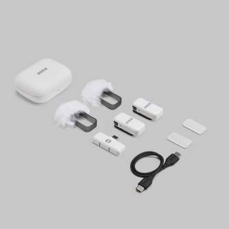 Wireless Lavalier Microphones - RODE Wireless Micro Ultra compact microphone for smartphones USB-C White double kit - quick order from manufacturer