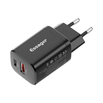 WallCharger1xUSB-A1xUSB-C30WPD QC(black)