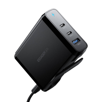 Nastolnoezaryadnoeustroystvo2xUSB-C1xUSB-A140WGaN(cherniy)