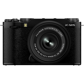 Bezspoguļa kameras - Fujifilm X-M5 + XC15-45 комплект (черный) - быстрый заказ от производителя