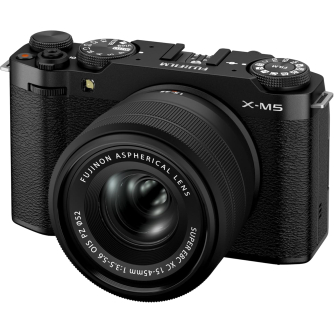 Bezspoguļa kameras - Fujifilm X-M5 + XC15-45 комплект (черный) - быстрый заказ от производителя