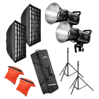 LED monobloki - Godox SL60llD Duo Pro Kit - Video Light - ātri pasūtīt no ražotāja