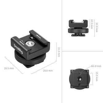 Accessories for rigs - SmallRig 4822 Wireless Microphone Support with Cold Shoe Mount - buy today in store and with delivery