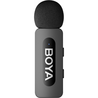 Bezvadu piespraužamie mikrofoni - Boya Ultra Compact Wireless Microphone BY-V10 V2 for Android & iPhone 15 - perc šodien veikalā un ar piegādi