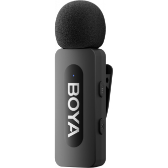 Bezvadu piespraužamie mikrofoni - Boya Ultra Compact Wireless Microphone BY-V10 V2 for Android & iPhone 15 - perc šodien veikalā un ar piegādi