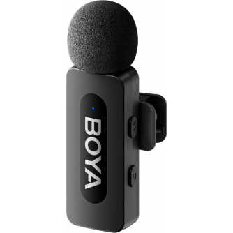 Bezvadu piespraužamie mikrofoni - Boya Ultra Compact Wireless Microphone BY-V10 V2 for Android & iPhone 15 - perc šodien veikalā un ar piegādi