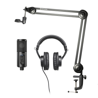 Podcast Microphones - AUDIO-TECHNICA STREAMING, PODCASTING AND RECORDING PACK ATR2500x-USB - buy today in store and with delivery