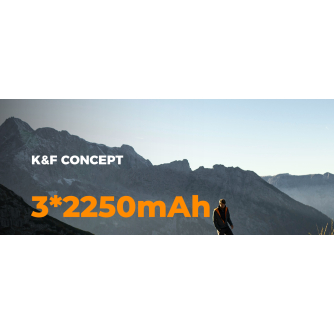 Kameru akumulatori - K&F Concept LP-E6NH Kameras Akumulators 2250mAh, 3 gab. + Lādētājs ar LCD disple - perc šodien veikalā un ar piegādi