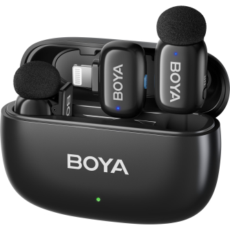 Wireless Lavalier Microphones - Boya wireless microphone mini-15 Lightning, black BOYA mini-15 - quick order from manufacturer