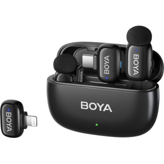 Wireless Lavalier Microphones - Boya wireless microphone mini-12 Lightning/USB-C, black BOYA mini-12 - quick order from manufacturer