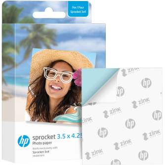 Sortimenta jaunumi - HP photo paper Sprocket Zink 8.9x10.8cm 20 sheets HPIZ3X420 - ātri pasūtīt no ražotāja