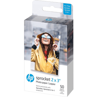 Sortimenta jaunumi - HP photo paper Sprocket Zink 5x7.6cm 50 sheets HPIZ2X350 - ātri pasūtīt no ražotāja