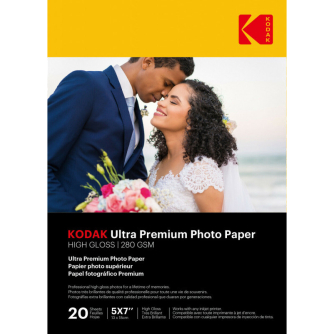 New products - Kodak photo paper 13x18cm Ultra Premium glossy 280g 20 sheets 9891175 - quick order from manufacturer