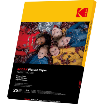 Sortimenta jaunumi - Kodak fotopaber A4 glossy 180g 25 sheets 9891624 - ātri pasūtīt no ražotāja