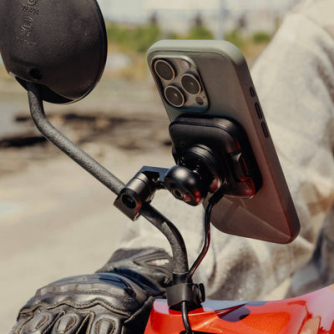 New products - Peak Design Mobile Motorcycle Mirror Mount Charging M-MM-AK-BK-1 - quick order from manufacturer