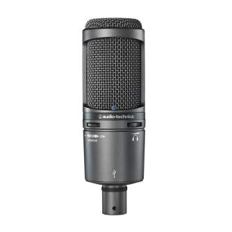 Podkāstu mikrofoni - Audio-Technica AT2020USB+ Kardiode kondensatora USB mikrofons - perc šodien veikalā un ar piegādi