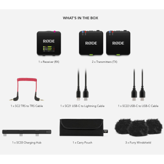 Wireless Lavalier Microphones - Rode RØDE Wireless GO III lavalier wireless microphone set 2xTX+RX 3.5mm USB - buy today in store and with delivery