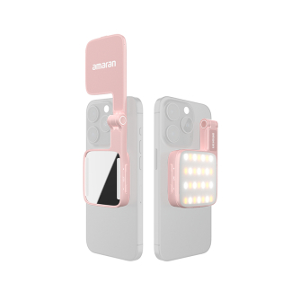 Mini LED šviesos šaltinis - Amaran Go Pink smartphone magnetic LED lamp Single unit - купить сегодня в магазине и с доставкой