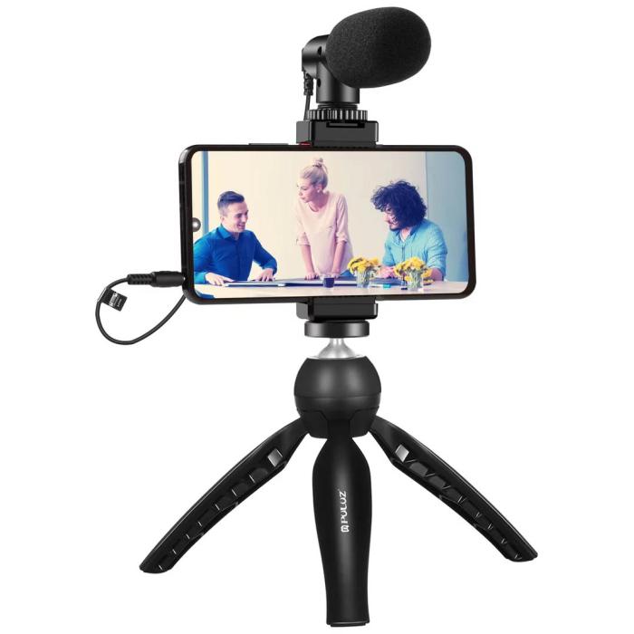 Telefonu statīvi - PULUZ broadcast Smartphone Video Vlogger KIT - perc šodien veikalā un ar piegādi