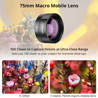 For smartphones - Ulanzi CL-003 75mm Macro Mobile lens F009 - quick order from manufacturer