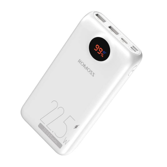 Power Banks - Powerbank Romoss PSW30PF 30000mAh, 22.5W (white) - quick order from manufacturer