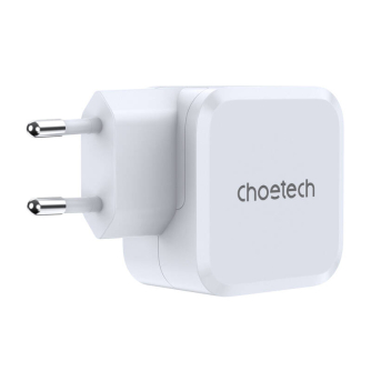 AC adapteri, strāvas vadi - Choetech USB-C PD45W power charger EU (white) PD8007 - perc šodien veikalā un ar piegādi