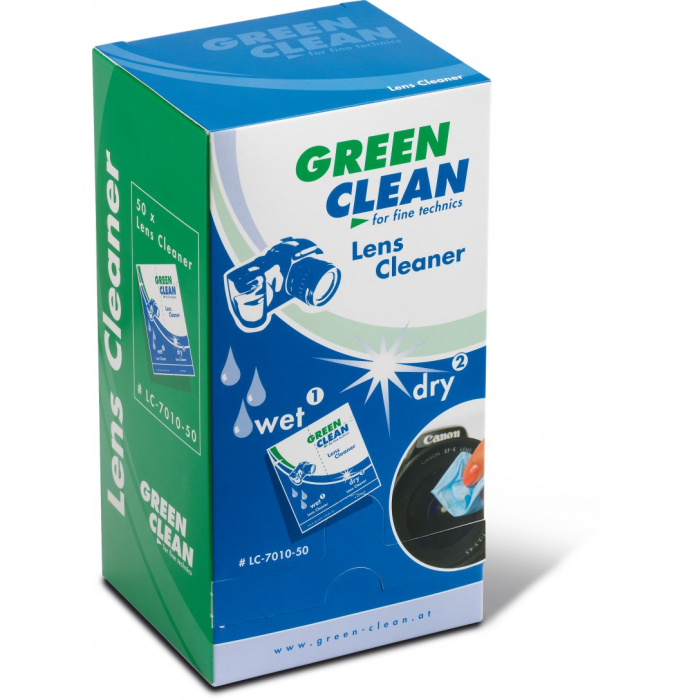 Foto kameras tīrīšana - Green Clean LC-7010-50 LensCleaner 50 pc.- display box - ātri pasūtīt no ražotāja