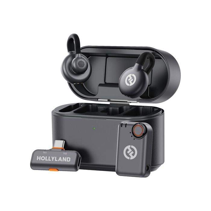 Mikrofoni Skaņas ierakstīšana - Hollyland LARK M2S Wireless Lavalier Microphone Combo Camera RX + USB-C RX + Lighting USB noma