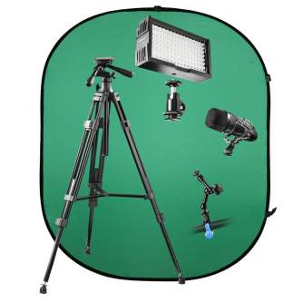Video statīvi - walimex pro V-Log Set 1 with Videotripod and Microphone - ātri pasūtīt no ražotāja