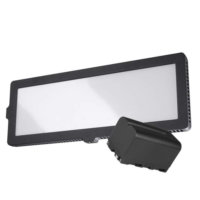 LED Gaismas paneļi - walimex pro LED Flat 200 Photo-Video Light Kit - быстрый заказ от производителя