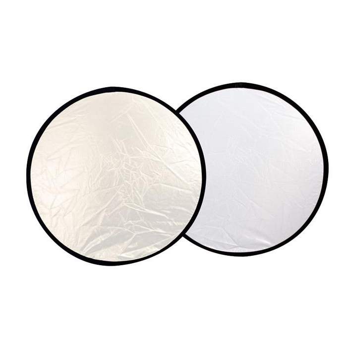 Foldable Reflectors - Falcon Eyes Reflector CFR-42S Silver/White 107 cm - quick order from manufacturer