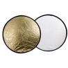 Foldable Reflectors - Falcon Eyes Reflector CFR-42G Gold/White 107 cm - quick order from manufacturerFoldable Reflectors - Falcon Eyes Reflector CFR-42G Gold/White 107 cm - quick order from manufacturer