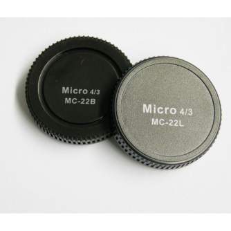 Discontinued - Pixel Lens Rear Cap MC-22B + Body Cap MC-22L for Micro Four Thirds