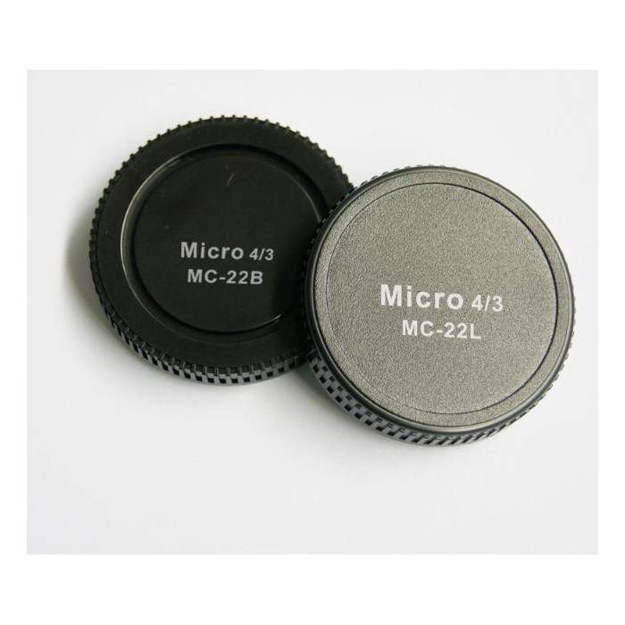 Discontinued - Pixel Lens Rear Cap MC-22B + Body Cap MC-22L for Micro Four Thirds