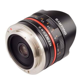 Mirrorless Lenses - SAMYANG 8MM F/2,8 UMC FISH-EYE II CANON M (SILVER) - quick order from manufacturer