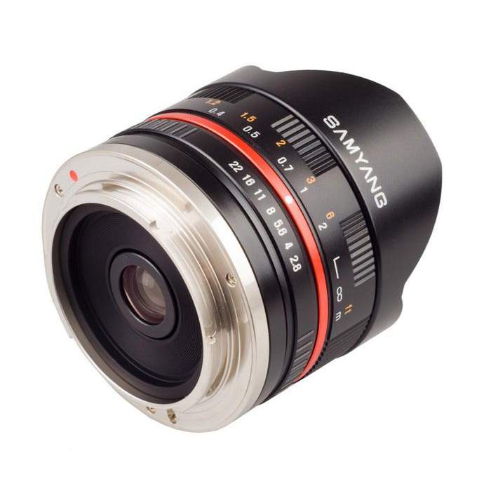 Mirrorless Lenses - SAMYANG 8MM F/2,8 UMC FISH-EYE II CANON M (SILVER) - quick order from manufacturer