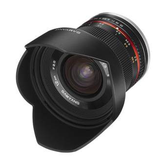 Mirrorless Lenses - Samyang 12 mm f / 2.0 lens for Fuji X - silver - quick order from manufacturer