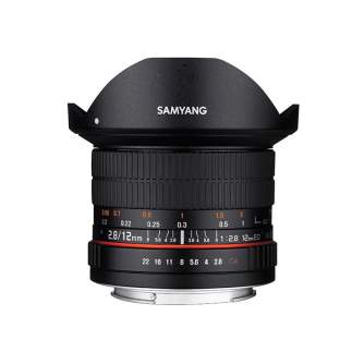 Objektīvi bezspoguļa kamerām - SAMYANG 12MM F2,8 FUJI X - ātri pasūtīt no ražotāja