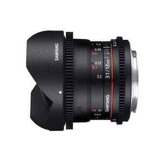 CINEMA Video Lenses - Samyang 12mm T3.1 VDSLR ED AS NCS Fish-Eye Sony E - quick order from manufacturer