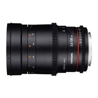 CINEMA Video Lenses - Samyang 135mm T2.2 VDSLR with Sony E-Mount - quick order from manufacturer