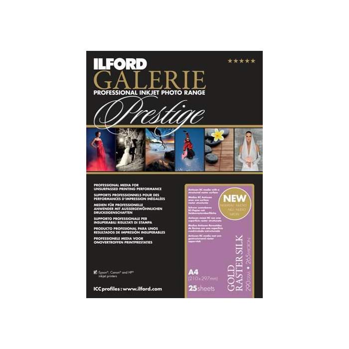 Photo paper for printing - ILFORD GALERIE RASTER SILK 290G A4 25 SHEETS 2003172 - quick order from manufacturer